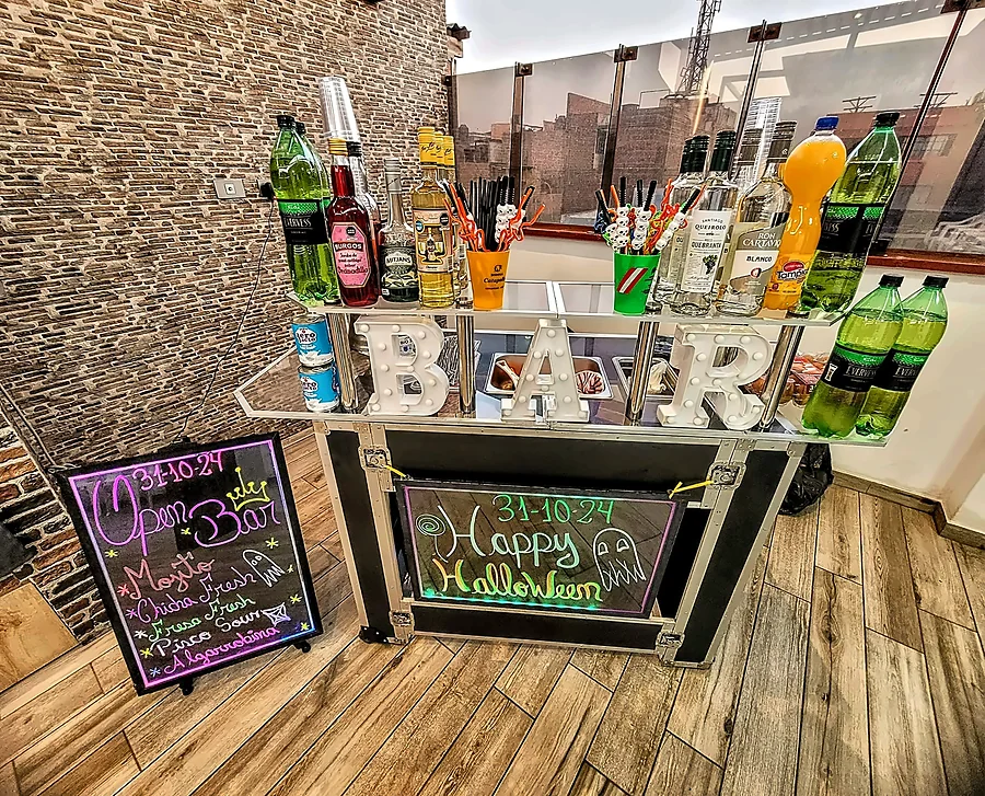 Barras móviles para cumpleaños, graduaciones y aniversarios